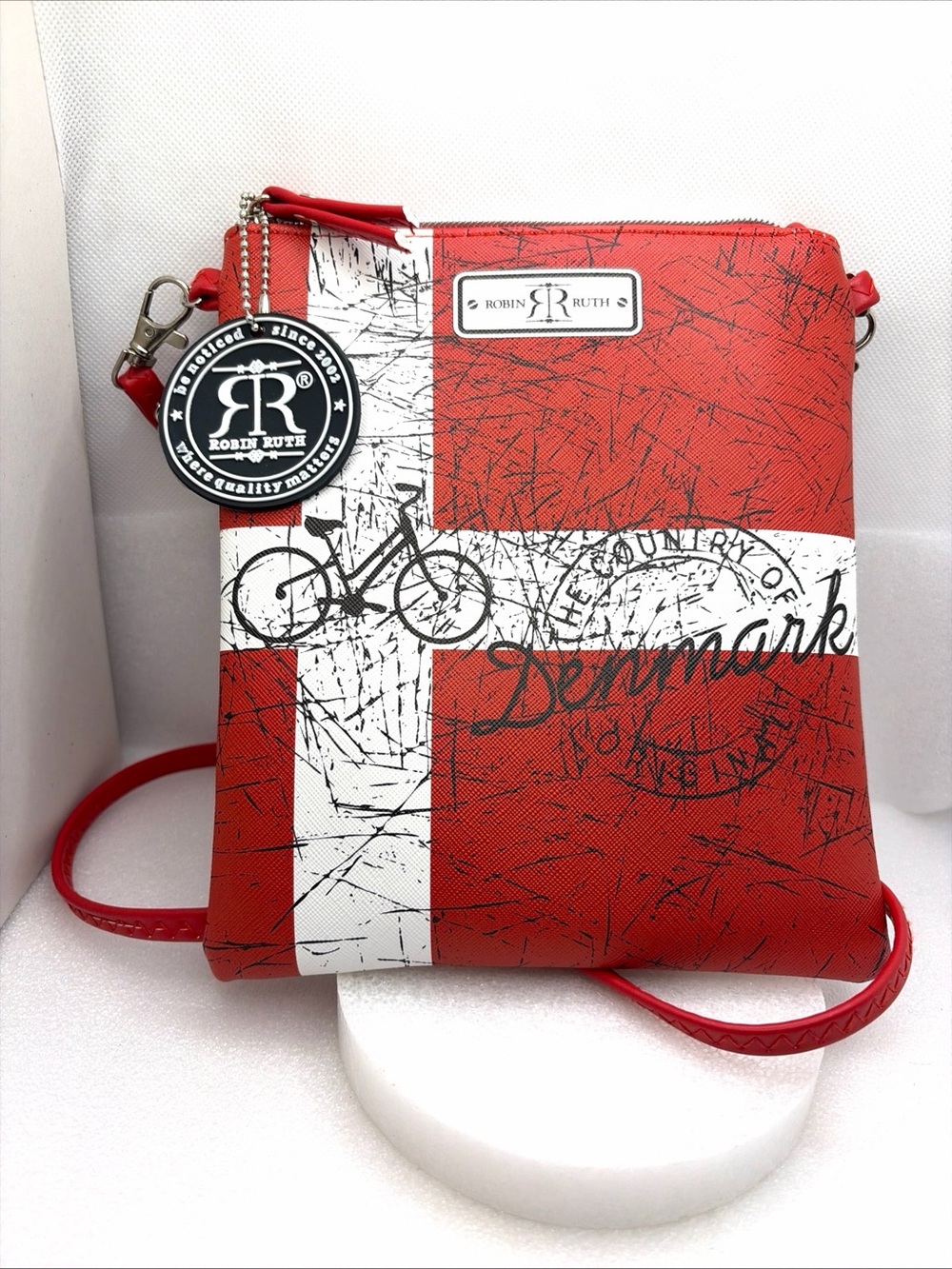 Robin Ruth Red Denmark Crossbody Bag